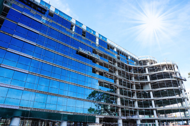 玻璃幕墙及建筑结构图片下载