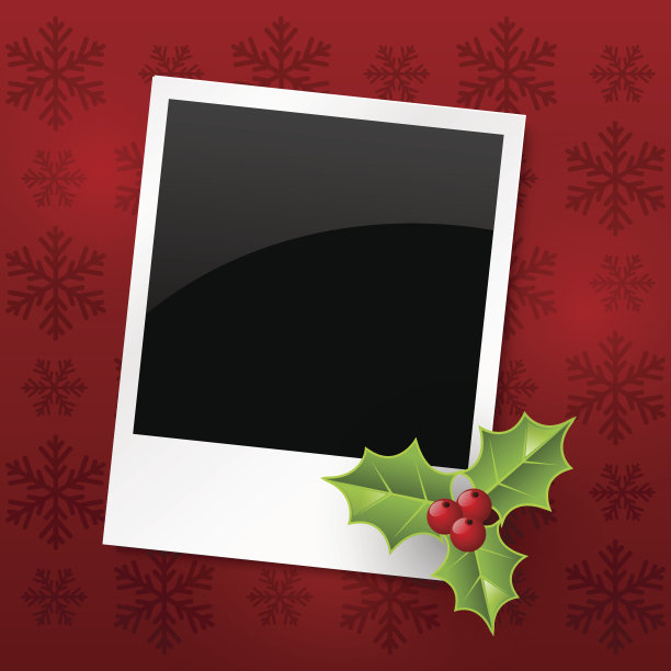 圣诞节的照片卡图片下载