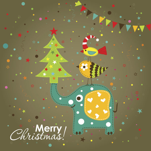 圣诞贺卡模板图片下载