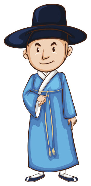 一名亚洲男性的画像图片下载