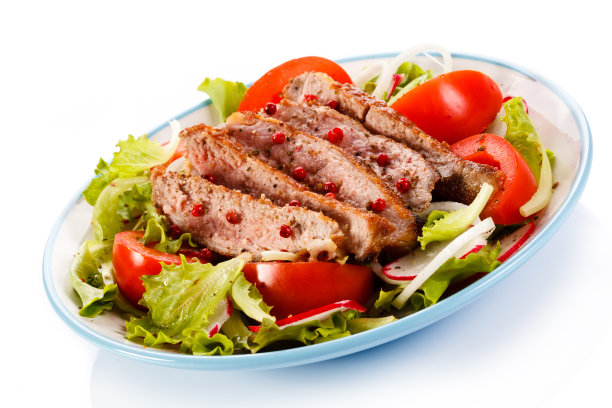 烤肉和蔬菜图片下载