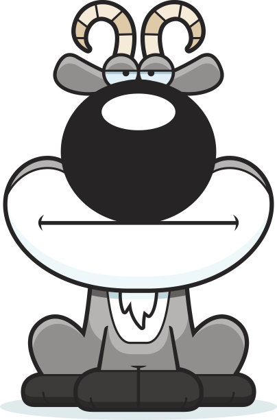 卡通山羊无聊图片下载