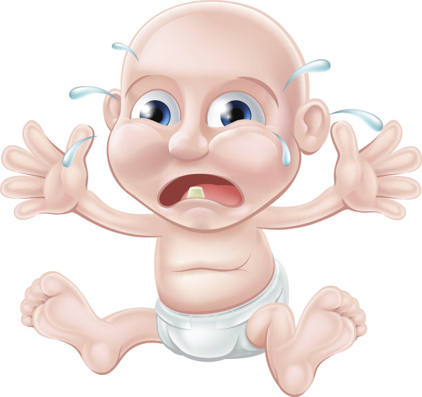 卡通婴儿哭图片下载