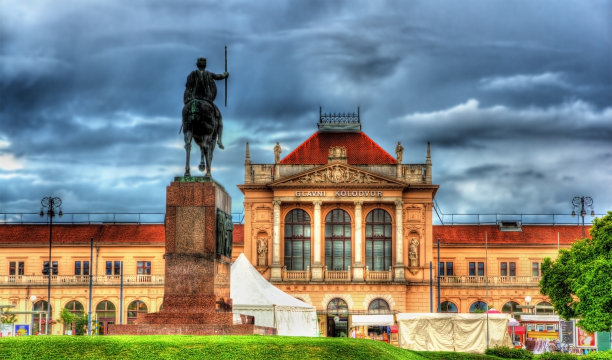 克罗地亚萨格勒布火车站图片下载