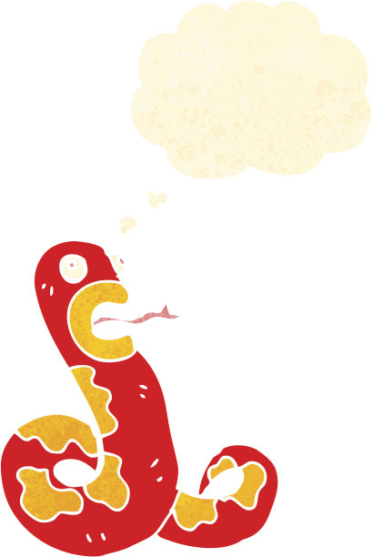 复古的卡通蛇图片下载