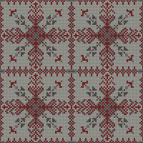 圣诞节无缝针织背景。图片下载