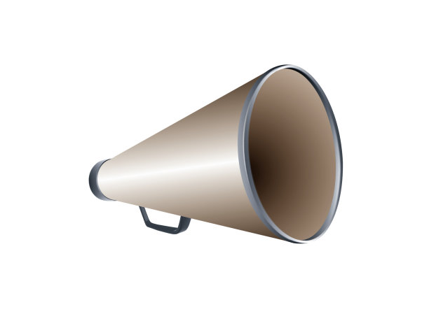 扩音器的白色图片下载