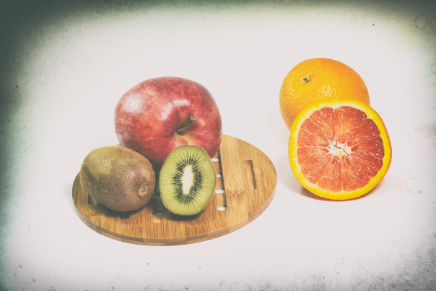 混合水果的复古照片图片下载