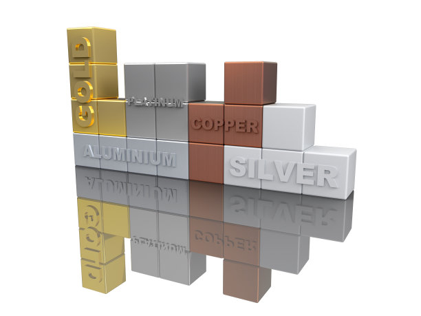 贵重金属3D俄罗斯方块概念1图片下载