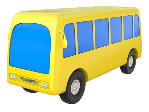 抽象卡通玩具巴士图片下载
