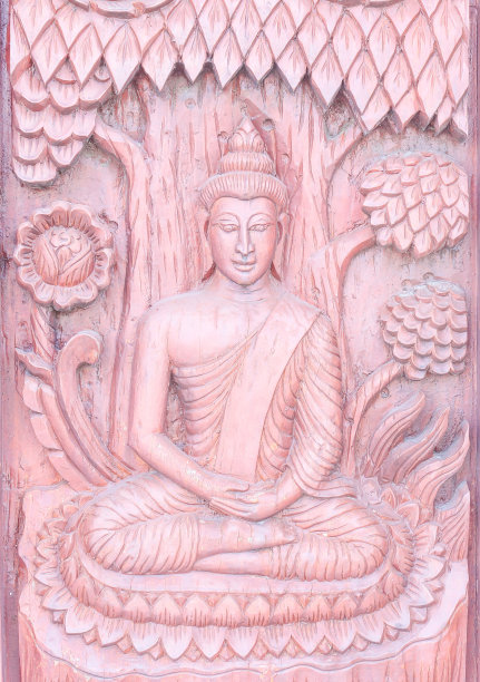 佛陀雕刻的那扇门。图片下载