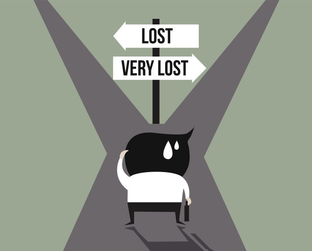 商人跟路标丢了图片下载