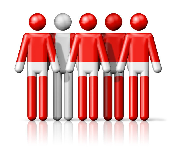 简笔画上的丹麦国旗图片下载