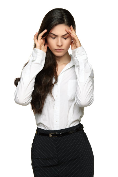 商业女性沮丧和压力图片下载