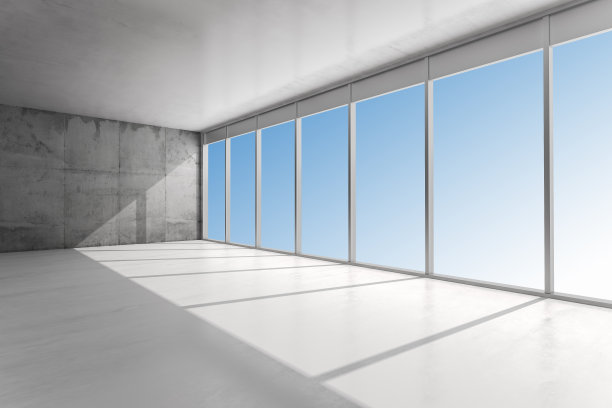 3d抽象复古室内设置与垃圾墙图片下载