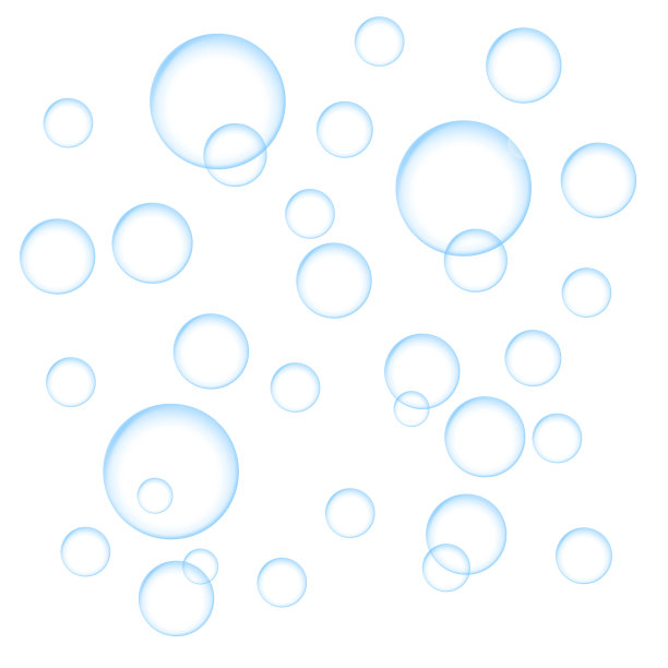 蓝色的泡沫图片下载