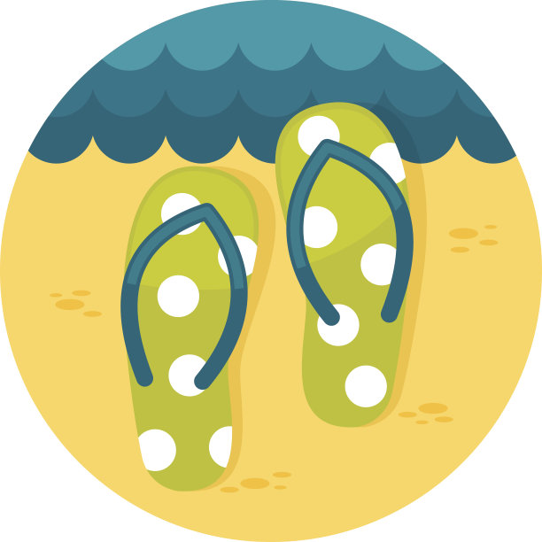 拖平底图标与长影子图片下载