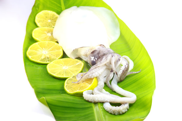 鱿鱼用柠檬图片下载