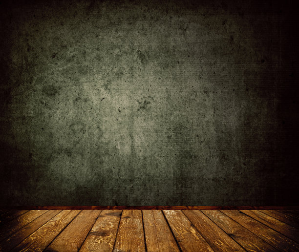 旧墙和旧木地板。图片下载