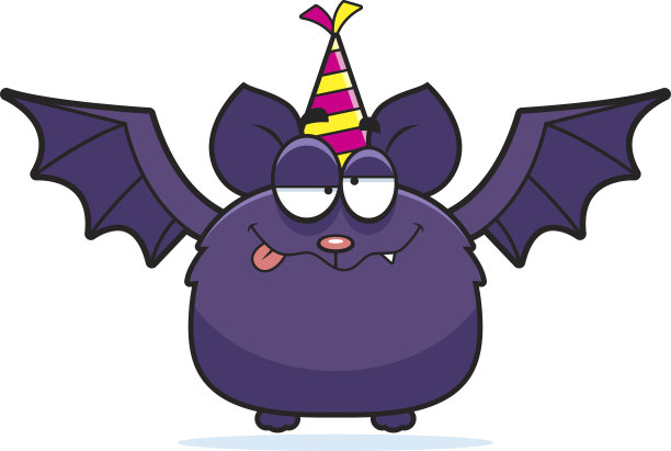 卡通蝙蝠醉鬼派对图片下载