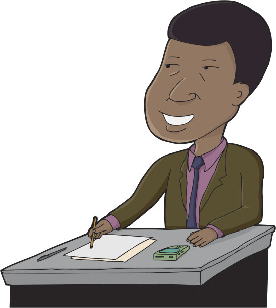 商人写作图片下载