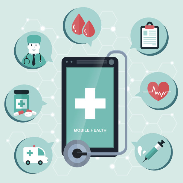 移动医疗平面设计图片下载