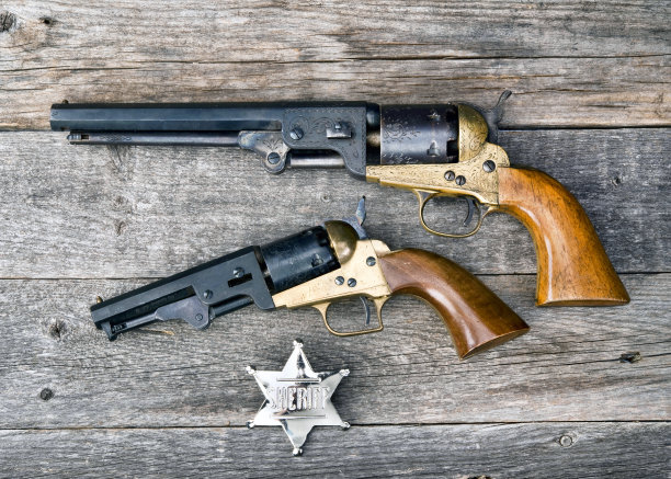 老式西部枪图片下载