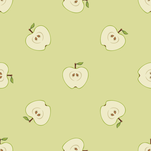 苹果无缝图案图片下载