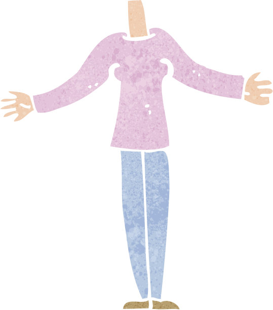 卡通女性身体(添加照片或混搭卡通)图片下载