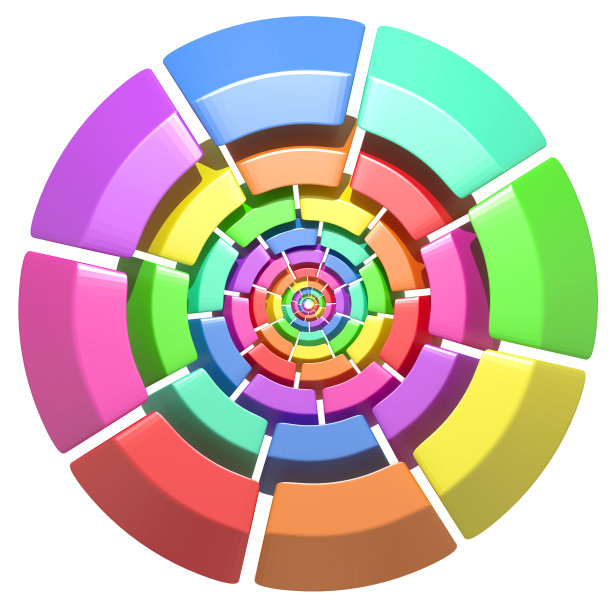 彩色的圆圈图片下载