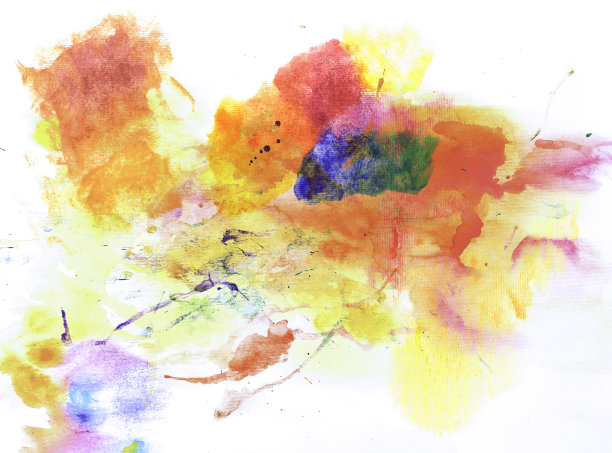 五颜六色的水彩图片下载