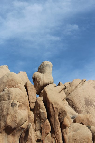 约书亚树国家公园的岩层图片下载