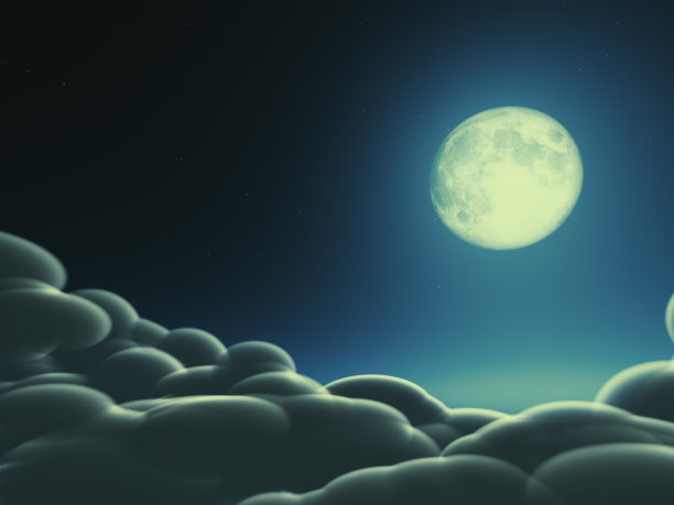 魔力月亮概念图片下载