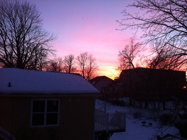 冬天日落图片下载