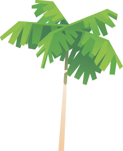 棕榈树卡通一物图片下载