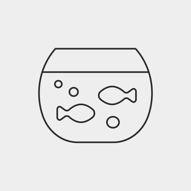 金鱼碗线图标图片下载