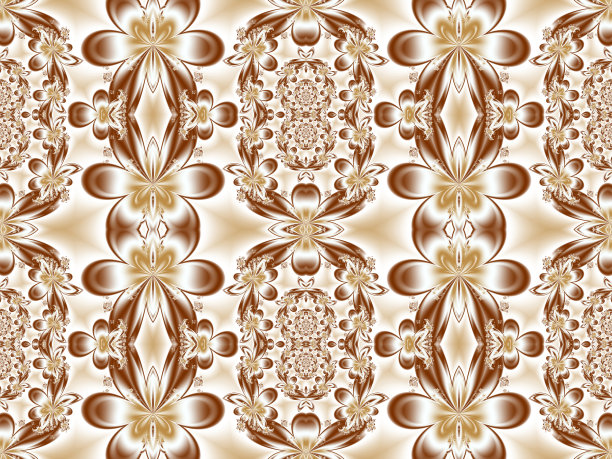 分形设计中的花图案。创造性设计的艺术品图片下载