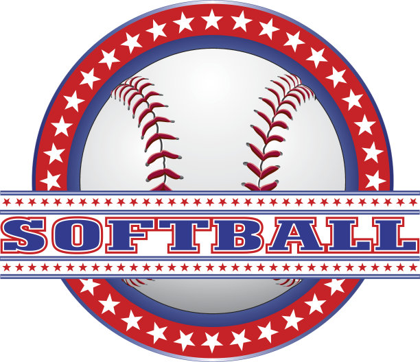 垒球设计-红白蓝图片下载