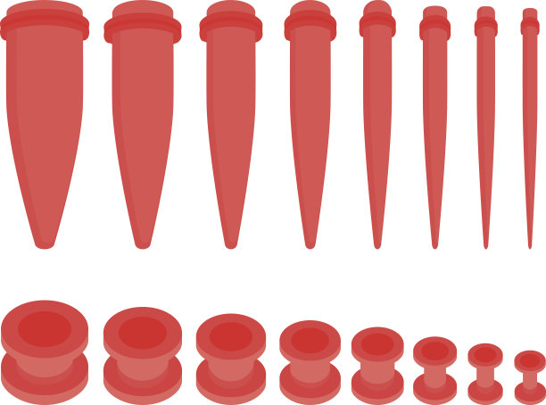 一套耳道和锥形起动机。没有大纲图片下载