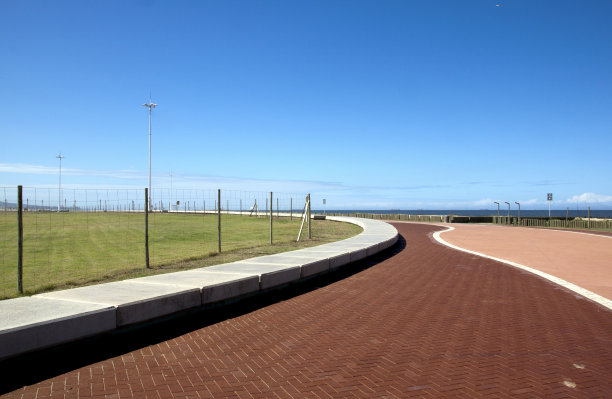 海滩长廊景观的图案和纹理图片下载