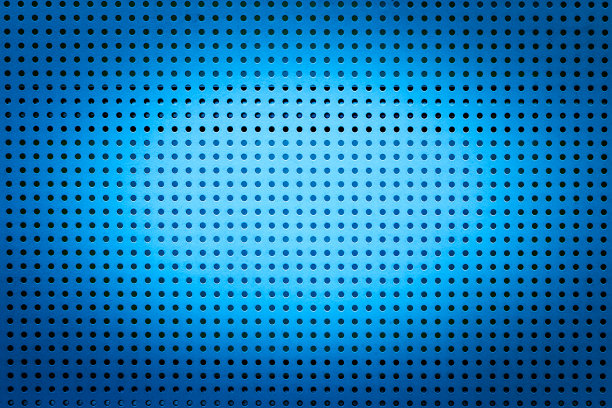 蓝色的金属孔图片下载