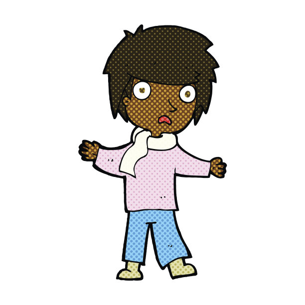 漫画卡通不幸的男孩图片下载