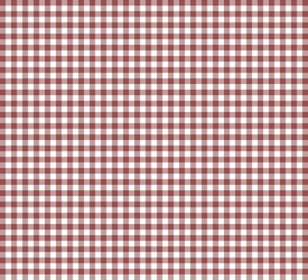 经典的格子图案桌布在马萨拉颜色图片下载