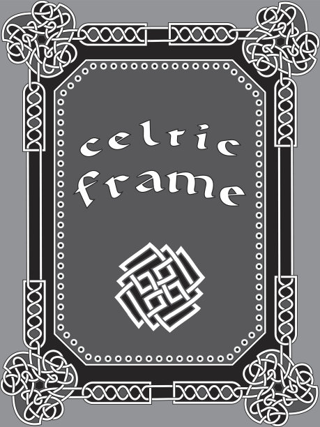 凯尔特框架是一种设计元素图片下载