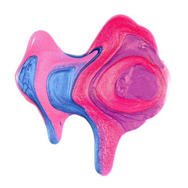 彩色指甲油溢出的特写图片下载