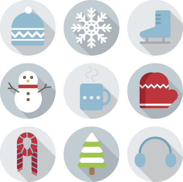 冬天平图标图片下载