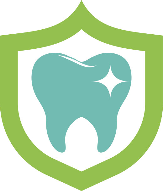 牙医符号矢量徽章。图片下载