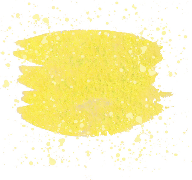 黄色水彩画笔和飞溅图片下载