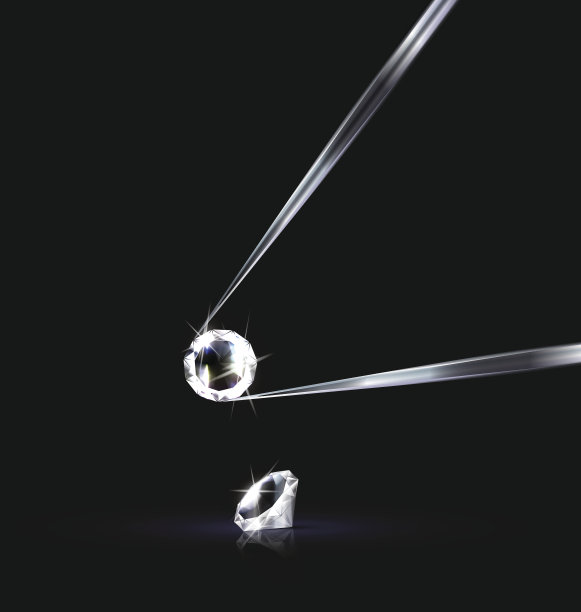 水晶和小镊子图片下载