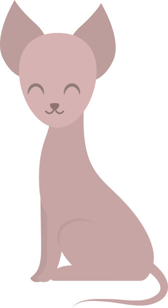 卡通矢量猫角色图片下载